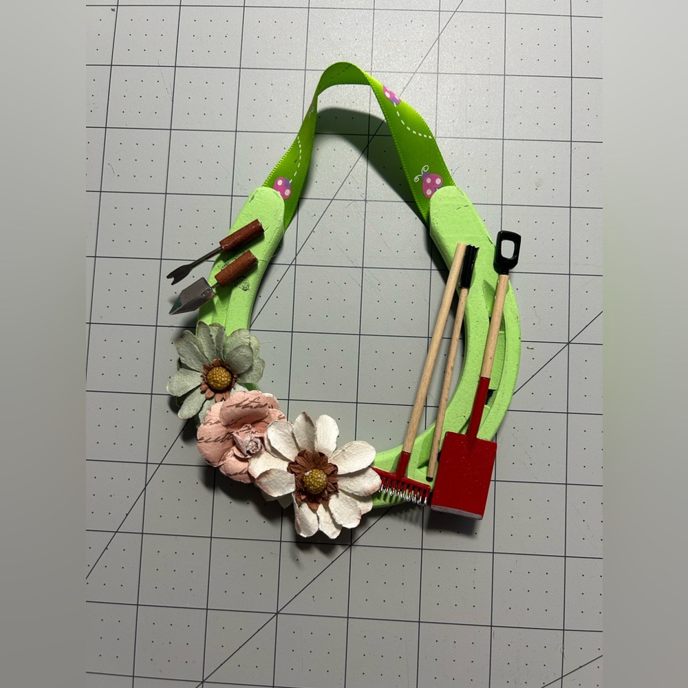 Handmade garden inspired horseshoe